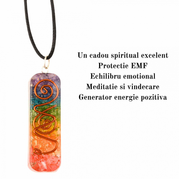 Piramida Orgonica cu 7 chakre - Generator de energie pozitiva, meditatie si echilibru spiritual [3]