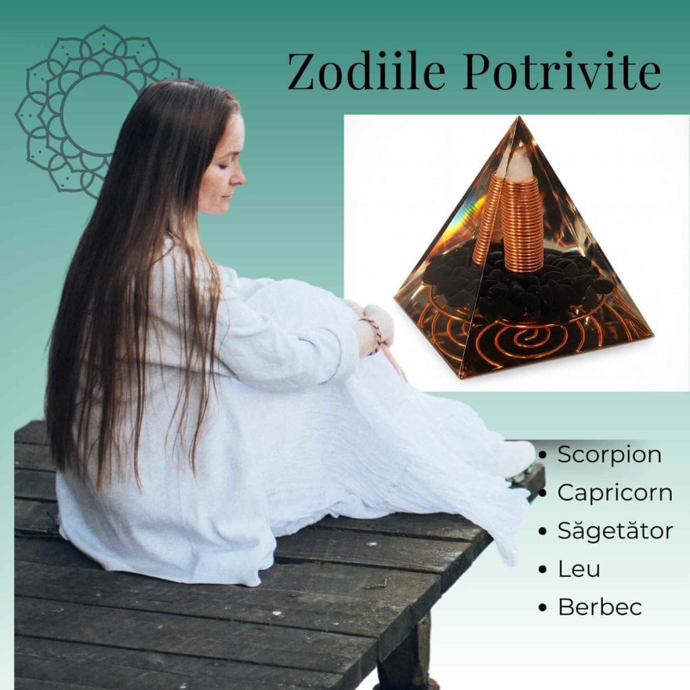 Piramida Orgonic Obsidian 60mm – Protectie, Claritate si Transformare Interioara [8]