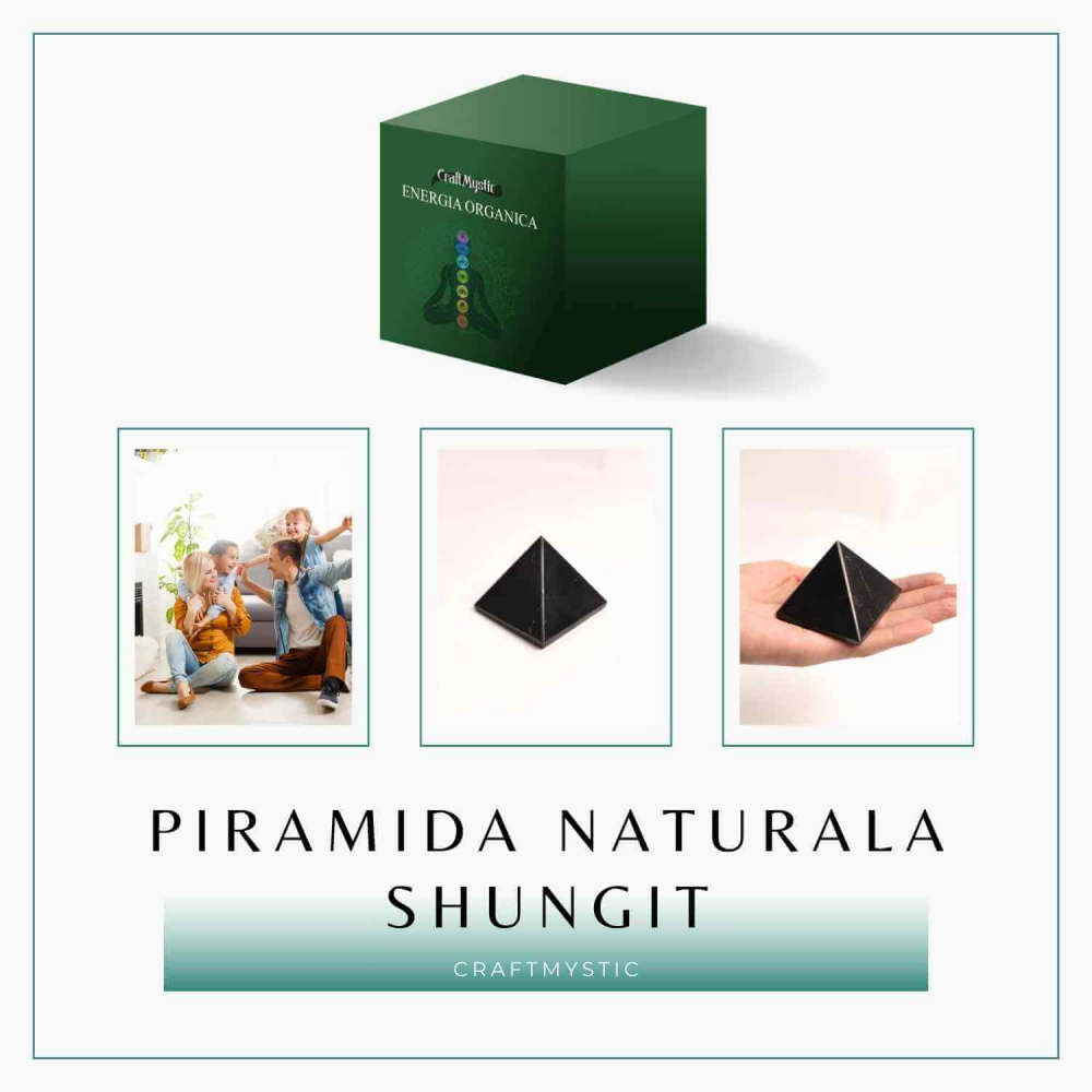 Piramida Sculptata Manual 60mm din Shungit Natural [7]