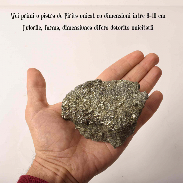 Piatra Naturala din Pirita Bruta 9-10 cm [3]