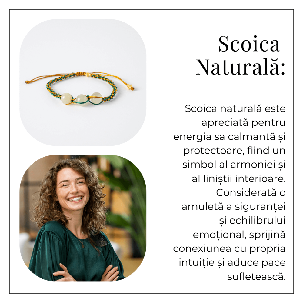 Protectie si Noroc – Bratara cu Charm Pisica din Scoica Naturala, Neagra [6]