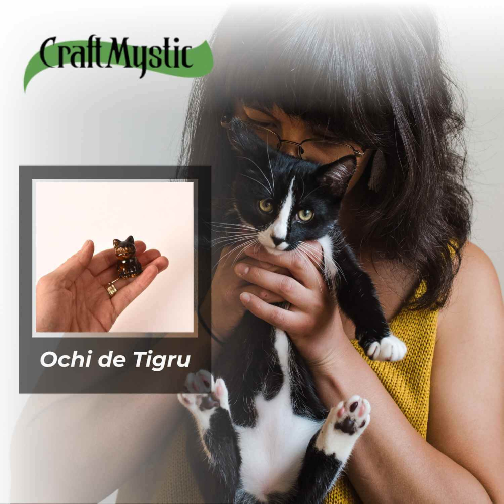 Figurina Pisica din Ochi de Tigru – Protectie, Curaj si Incredere Personala [6]