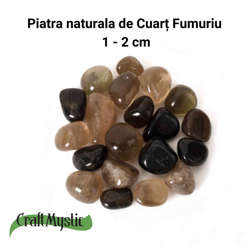 Pietre rulate de cuart fumuriu pentru momente de echilibru si reconectare [4]