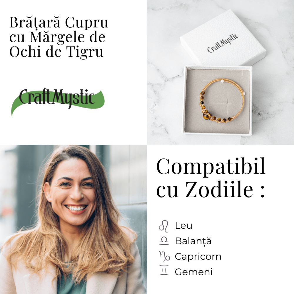 Protectie si Claritate Mentala - Bratara din Ochi de Tigru Natural [5]