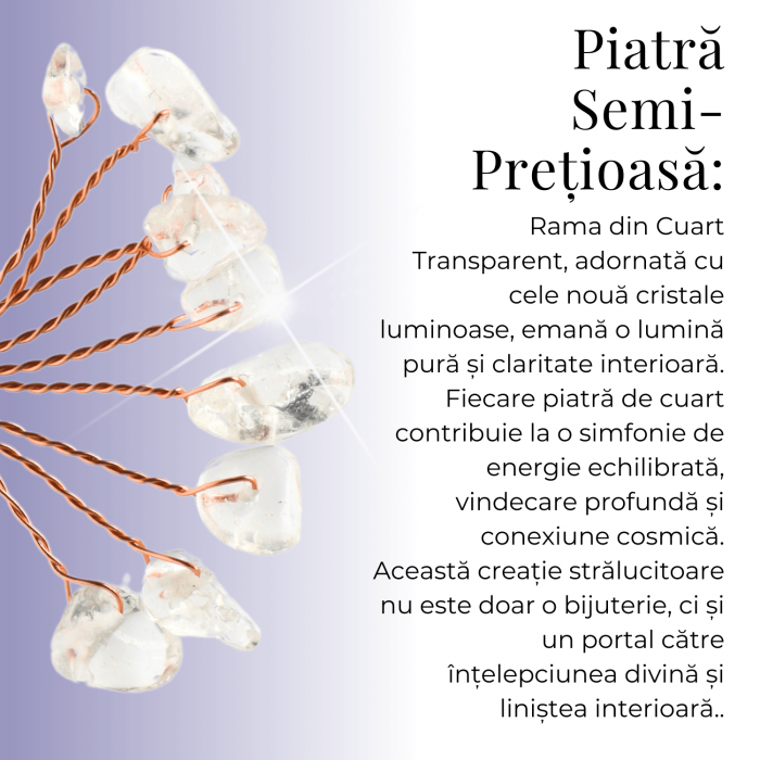 Ramurica DIY din Pietre Naturale Cuart Transparent (9 Pietricele) [9]