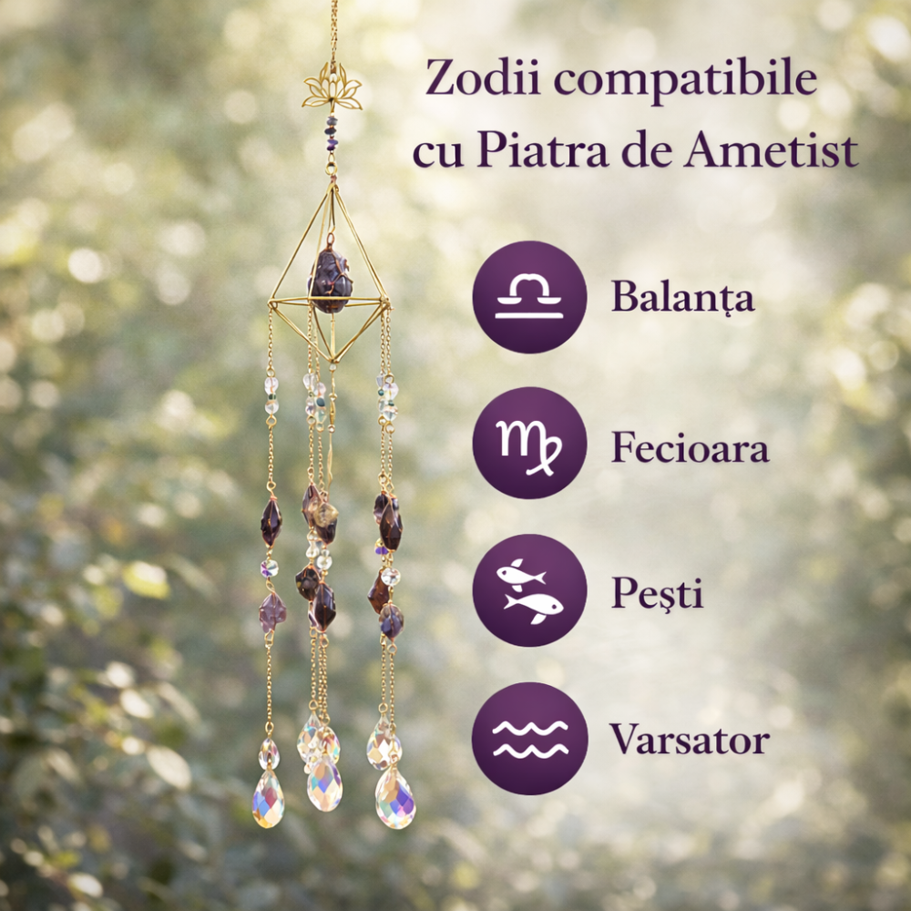 Ornament decorativ cu Ametist – un detaliu care aduce liniste si profunzime in spatiul tau [5]