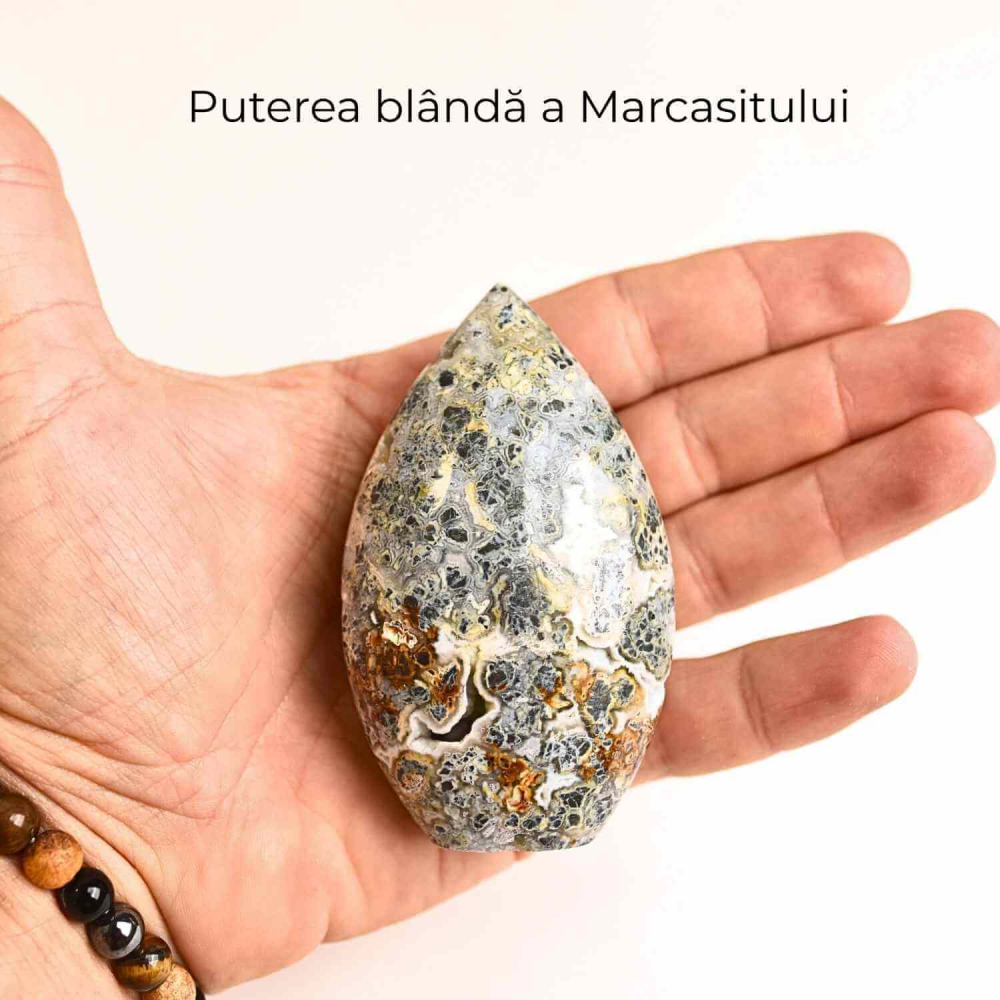 Gardianul calmului – Flacara din Marcasit Indonezian pentru Vindecare si Liniste Interioara 8-9 cm [5]