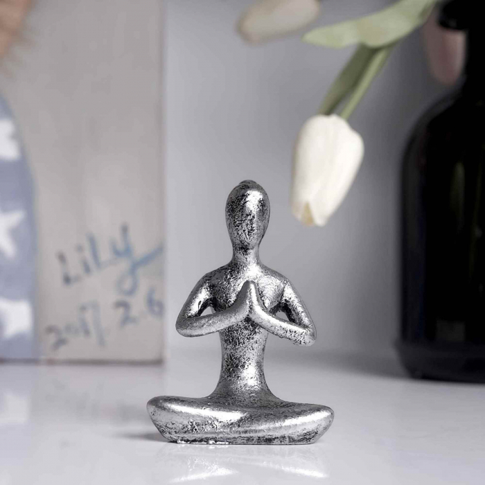 Set 3 statuete sculptate pentru meditatie Yoga - Decor Feng Shui, ideale pentru o stare de liniste si relaxare [6]