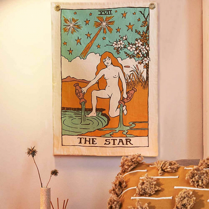 Set 3 Tapiserii cu semne spirituale, soare, luna, stea, – Pentru yoga, meditatie, decorarea camerei [6]