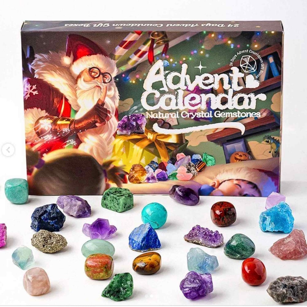 Calendar Advent cu Pietre Naturale ,   Magie si Aventura pentru Copii