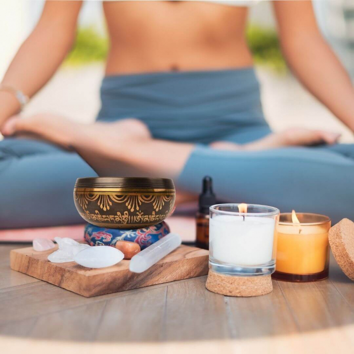 Bol Tibetan Cantator 9.5 cm model arborele vietii Setul complet pentru meditatie si vindecare Relaxare profunda si echilibru energetic [5]