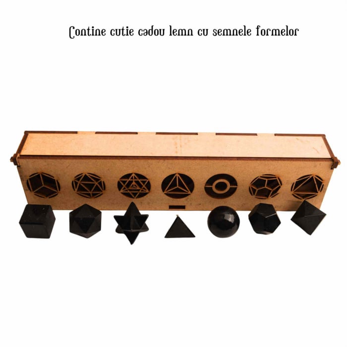 Set de Geometrie pentru cele 7 chakre cu Turmalina Neagra, Cristale Reiki si Talismane pentru Noroc - Cadoul Ideal pentru Casa Noua si Echilibrare Spirituala [2]
