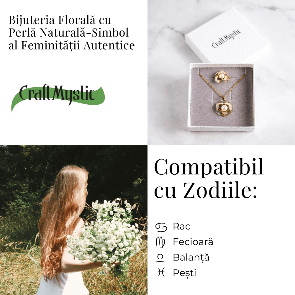 Bijuterie inspirata de natura – Inel floare de camelie cu perla si scoica [5]