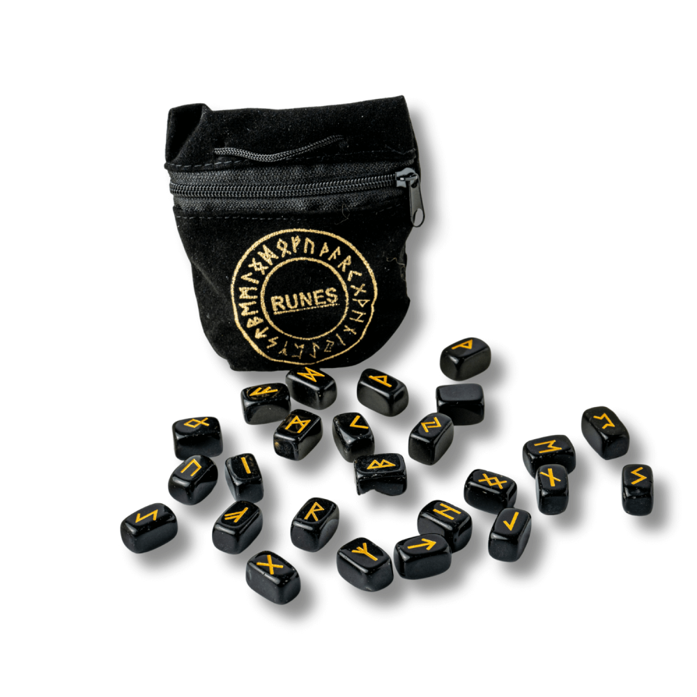 Set Rune din Obsidian Natural – Protectie, Claritate si Putere Interioara [7]