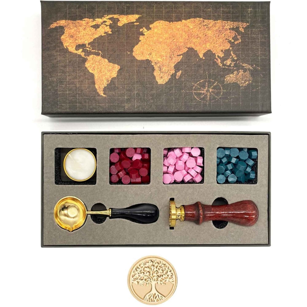 Set Stampila Arborele Vietii – Ceara, Lingurita, Cadou Elegant [5]