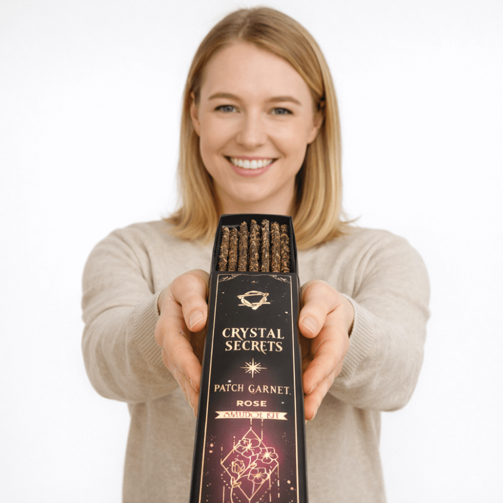 Set Smudge cu Cuart Roz si Aroma de Trandafir – Ritual de Curatare Energetica si Echilibru Emotional [3]