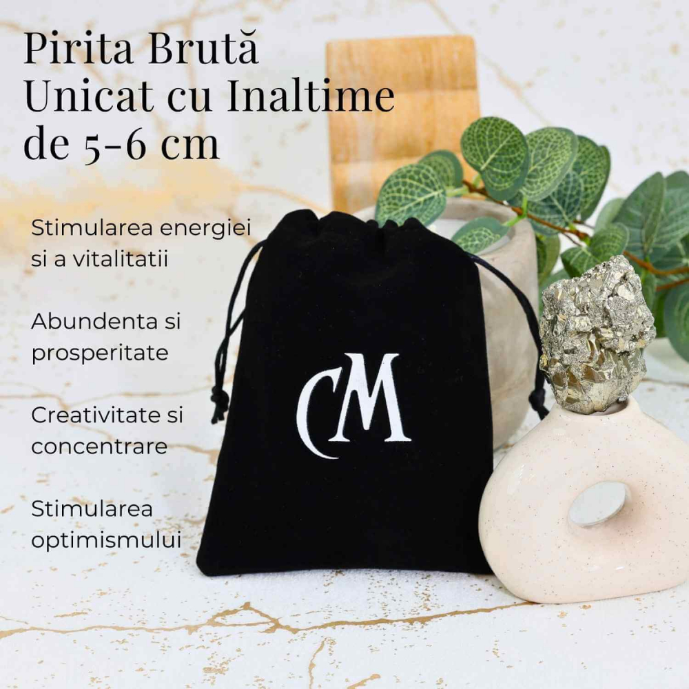 Specimen Pirita Bruta 5-6 cm - Amplifica Energia si Protectia [4]