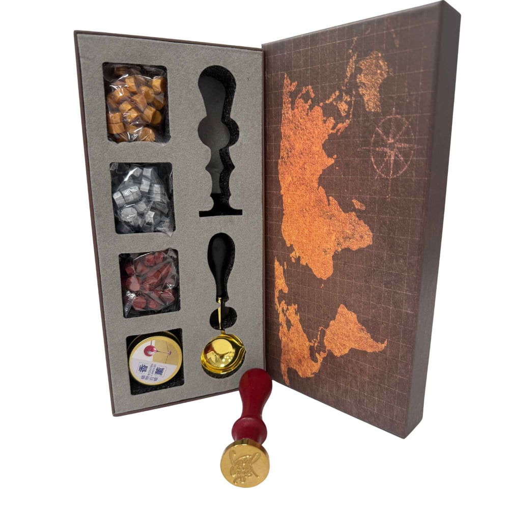 Set Sigiliu Ceara Thank You – Stampila Vintage cu Cutie Cadou [2]