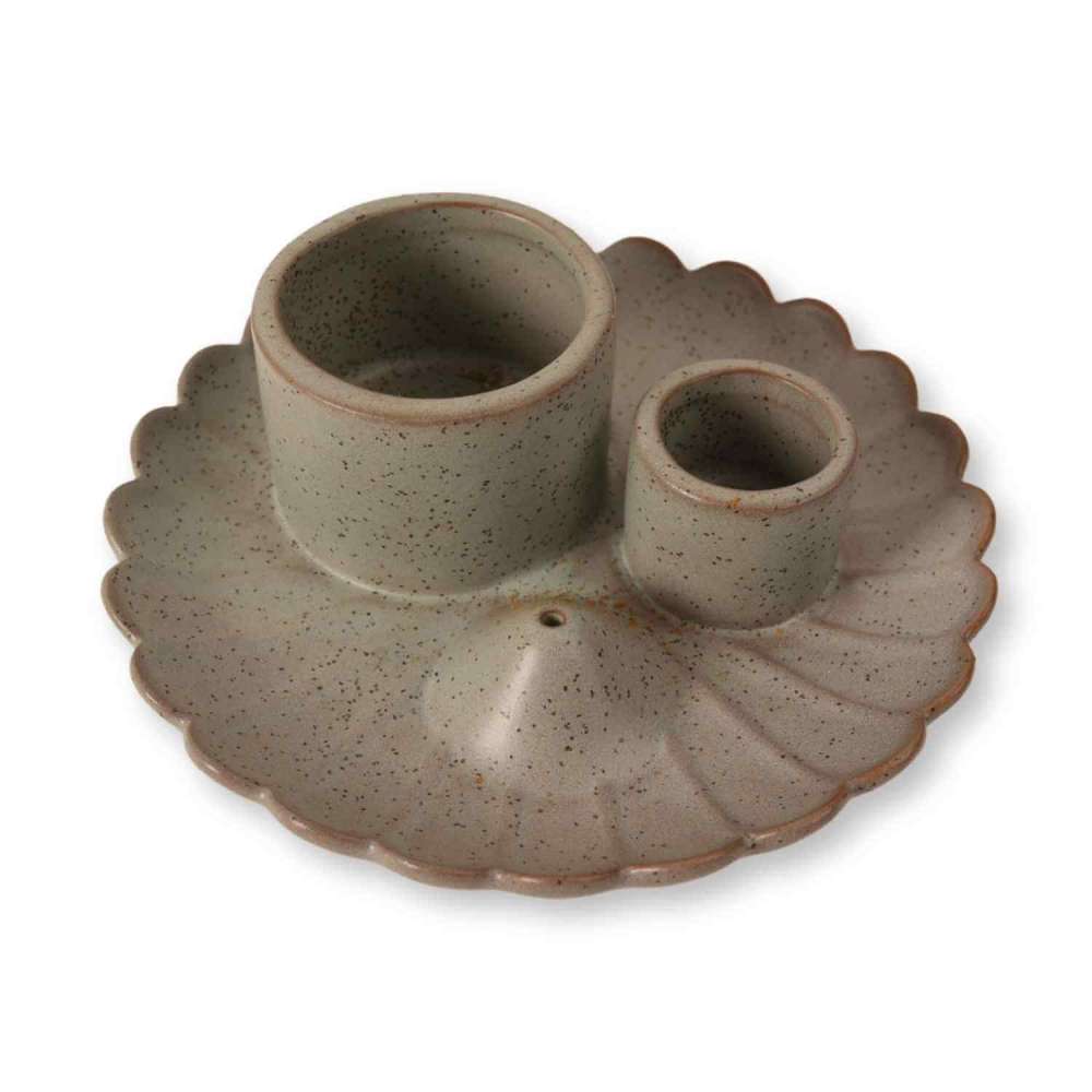 Suport ceramic 3 in 1 pentru salvie, Palo Santo si betisoare parfumate – model rotund [10]