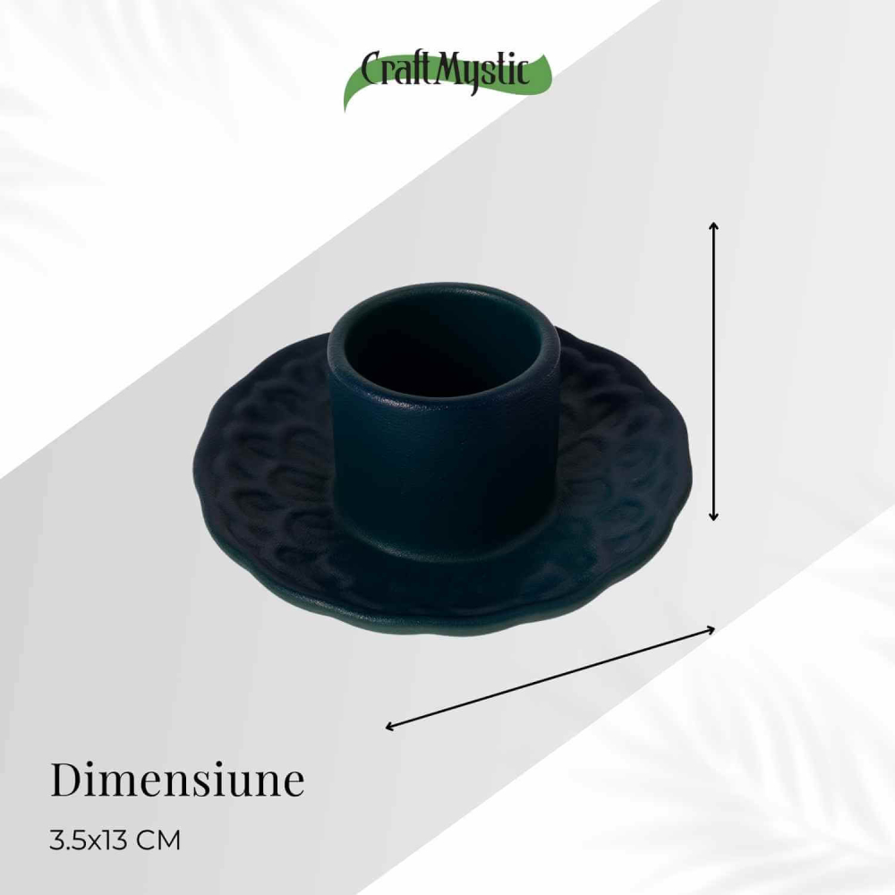 Suport Ceramica pentru Ritualuri de Purificare si Aromaterapie – Model Stabil si Termorezistent [4]