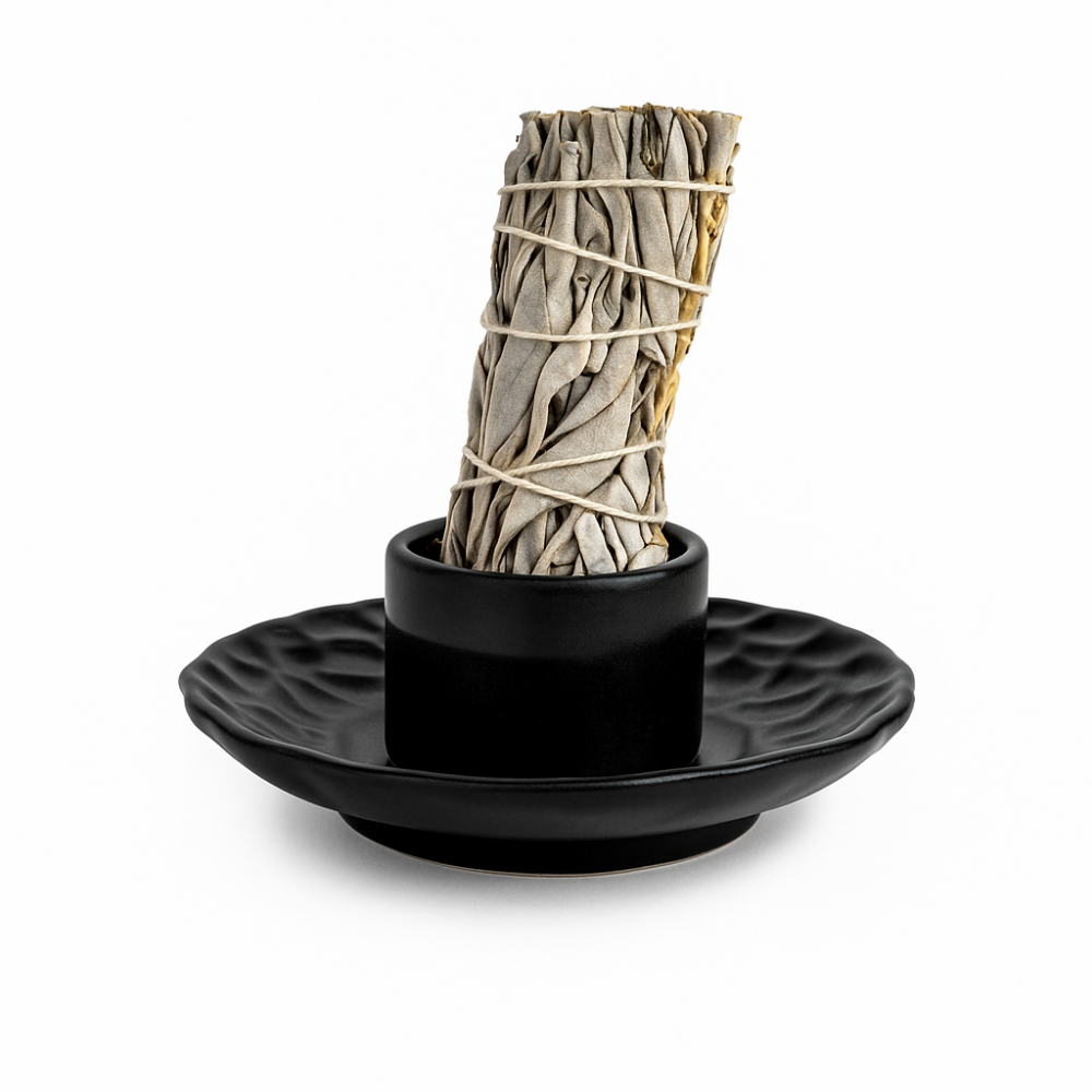 Suport design lotus negru ,   Pentru accesorii purificare si echilibru energetic