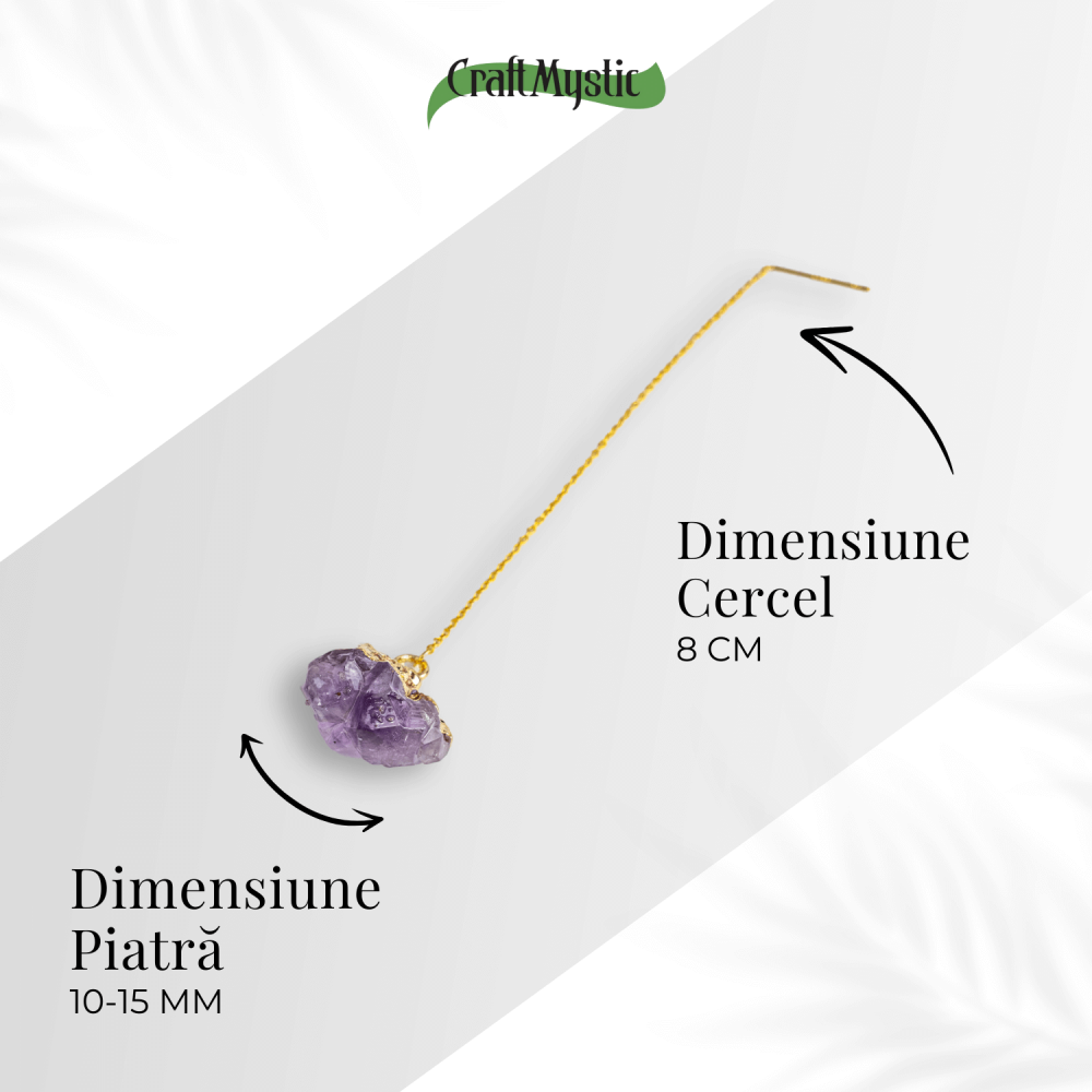 Claritate si Liniste – Cercei cu Ametist Natural [4]