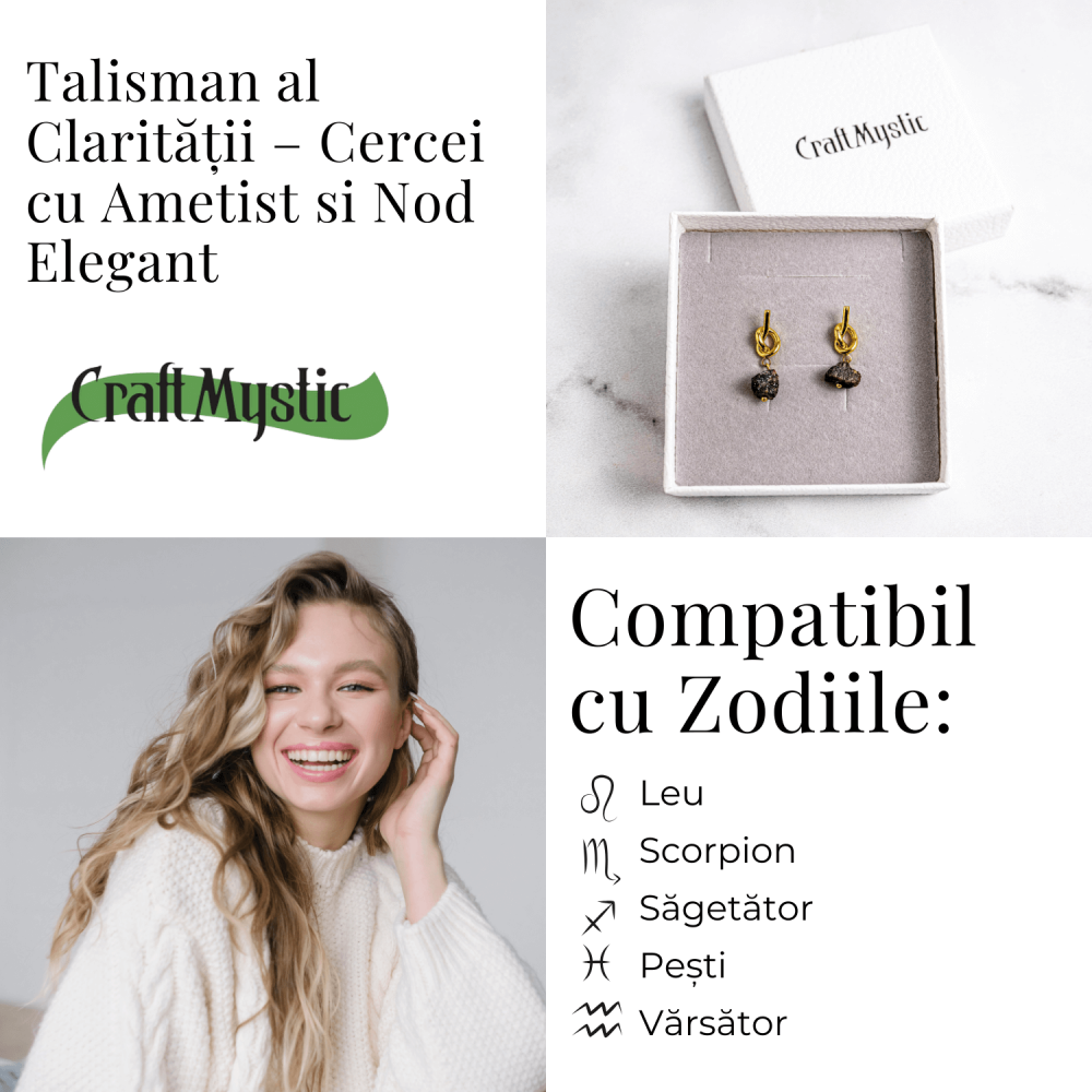 Claritate si Liniste – Cercei cu Ametist Natural [5]