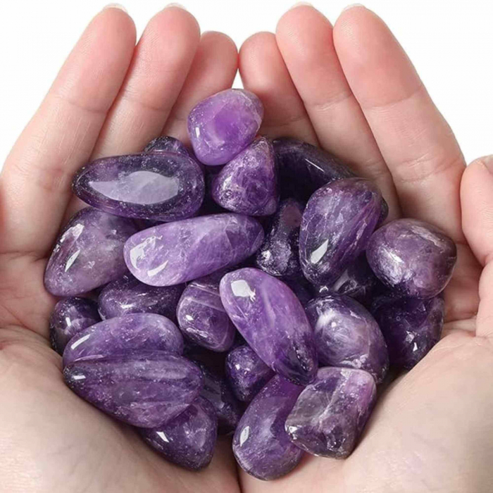 Piatra naturala de Ametist polisata 3-5 cm Ideala pentru Reiki si Vindecare Energetica [5]