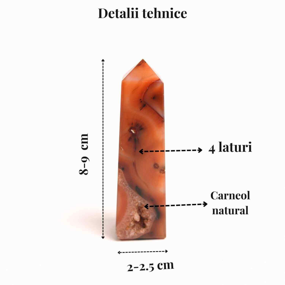Turn din Carneol cu 4 laturi – Energie, curaj si prosperitate [3]