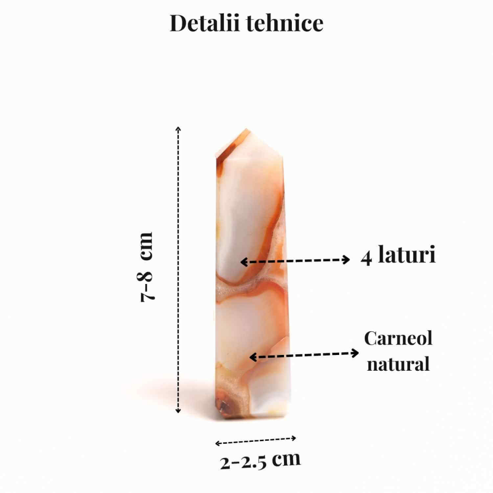 Turn din Carneol cu 4 laturi – Energie, curaj si prosperitate [4]