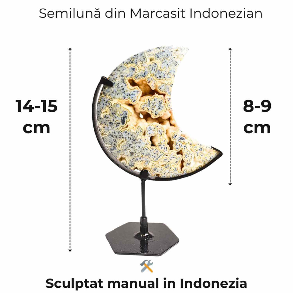 Semiluna Marcasit Indonezian – Cristal pentru claritate si introspectie [2]