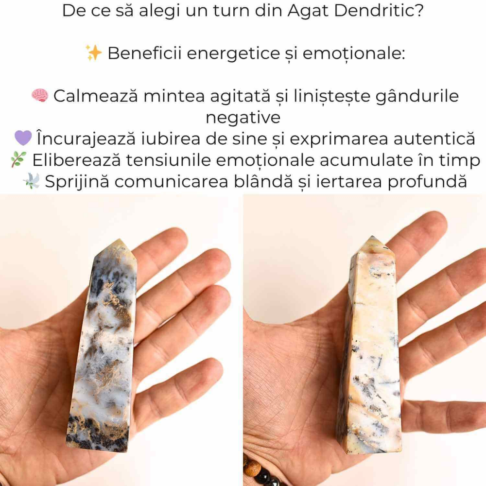 Turn din Agat Dendritic – Sustinere blanda pentru sufletul tau [3]