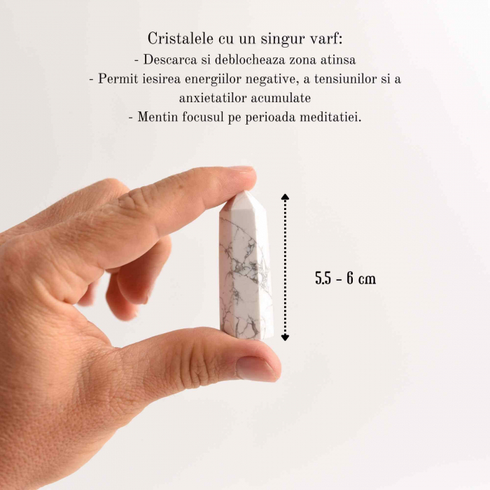 Varf de Cristal 6 cm pentru cele 12 zodii - Pietre semipretioase specifice zodiei - Un cadou deosebit [2]