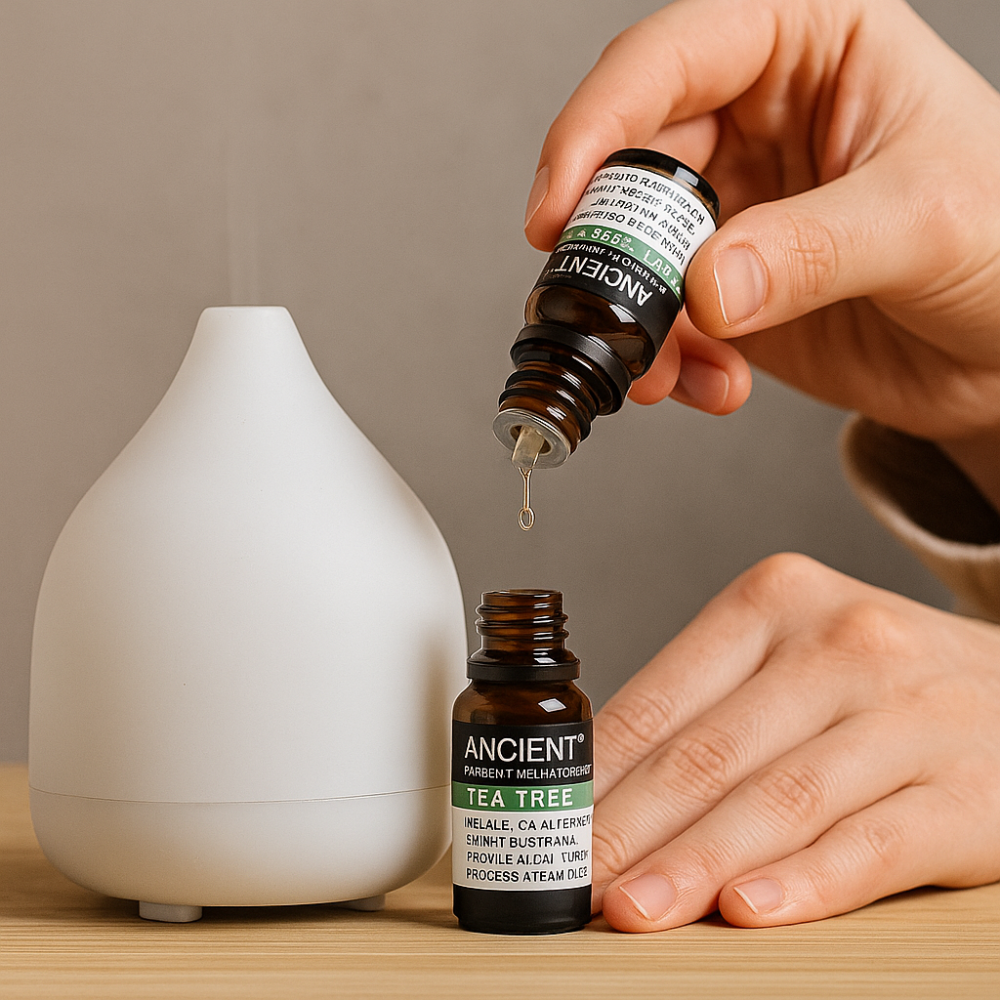 Ulei esential organic Tea Tree 10 ml (Melaleuca alternifolia) – purifiant pentru difuzor, ten si scalp (diluat) [2]
