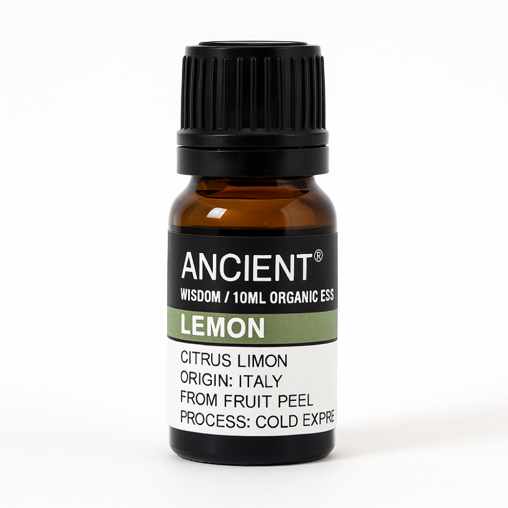 Ulei esential organic Lemon 10 ml (Citrus limon) ,   proaspat, purificator, pentru difuzor  curatenie naturala