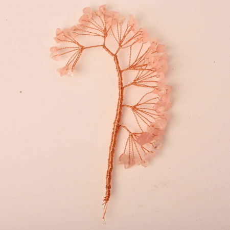 Ramura pentru creare copaci cu cristale semipretioase cu 7 mini ramuri fiecare cu 9 pietre polisate  - Pentru proiecte DIY, decor, Feng Shui [0]