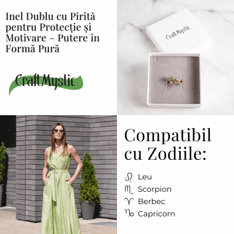 Putere in forma pura – Inel dublu cu pirita pentru protectie si motivare [4]