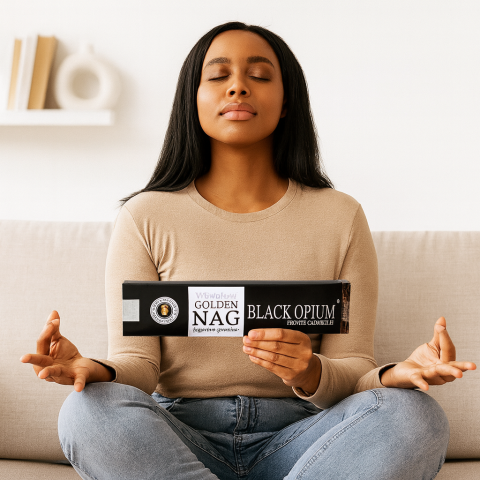 Betisoare Parfumate Golden Nag Black Opium – Aroma Misterului si Transformarii Interioare [2]