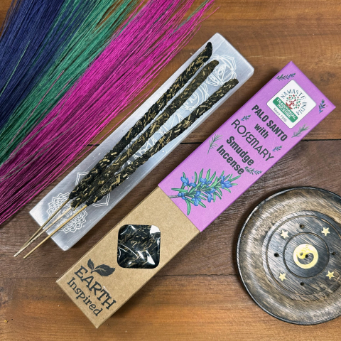 Betisoare parfumate Smudge Earth Inspired – Rozmarin si Palo Santo - Curatare energetica, aromaterapie [2]