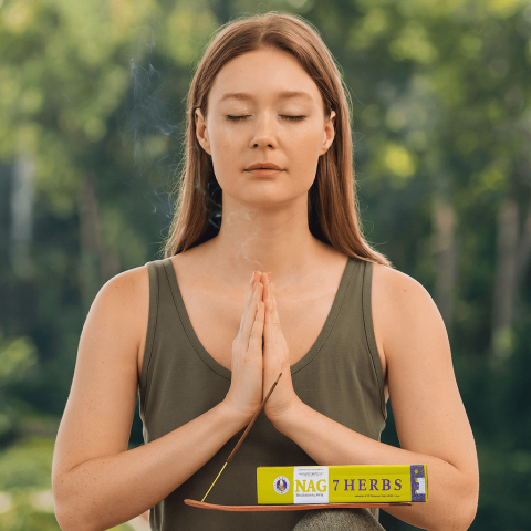 Betisoare Parfumate Golden Nag 7 Herbs – Aroma Sacra, Curatare Energetica si Armonie Naturala [1]