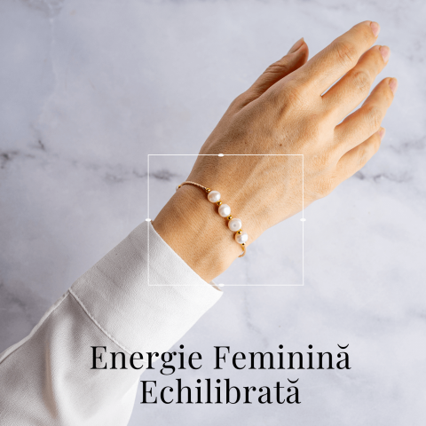 Energie Feminina– Bratara cu Perle, Piatra lunii si Cristal Capsuna [1]