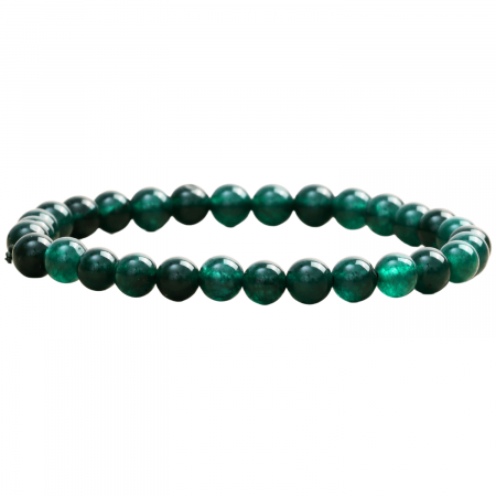 Sanatate - Bratara Elastica cu Margele 6mm din Jad Verde Semipretios Natural