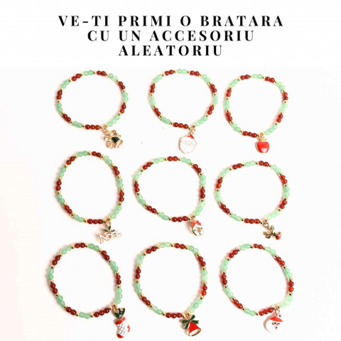 Bratara Agat Rosu si Aventurin Verde, Accesoriu Mix – Echilibru si Noroc [2]
