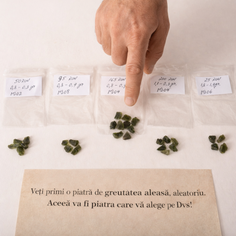 Moldavit natural brut din Cehia 1.1-1.2 grame – Piatra transformarii si protectiei spirituale [1]