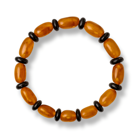 Brățări - Bratara Chihlimbar Galben si Maro-Rosiatic – Armonie Naturala, Protectie si Caldura Solara