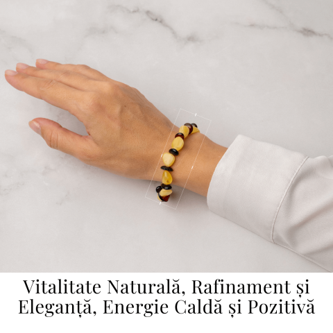 Bratara Chihlimbar Galben si Maro-Rosiatic – Stralucire Naturala si Protectie Solara [1]