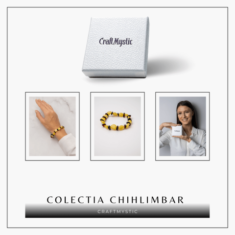 Bratara Chihlimbar Galben si Maro-Rosiatic – Stralucire Naturala si Protectie Solara [7]