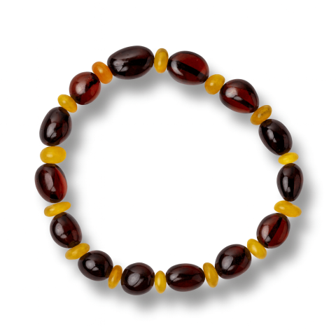 Brățări - Bratara Chihlimbar Galben si Maro-Rosiatic – Caldura, Protectie si Energie Solara Echilibrata