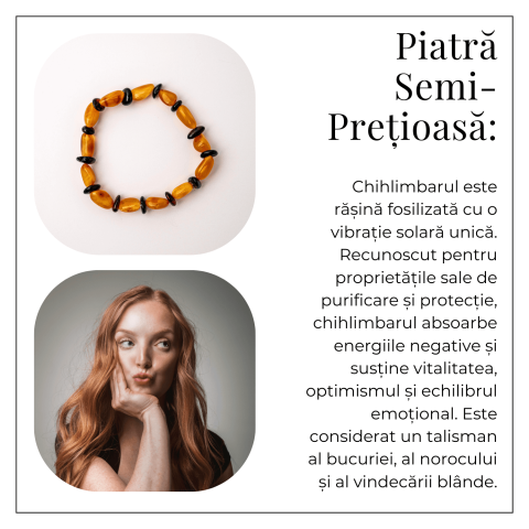 Bratara Chihlimbar Galben si Maro-Rosiatic – Armonie Naturala, Protectie si Caldura Solara [5]