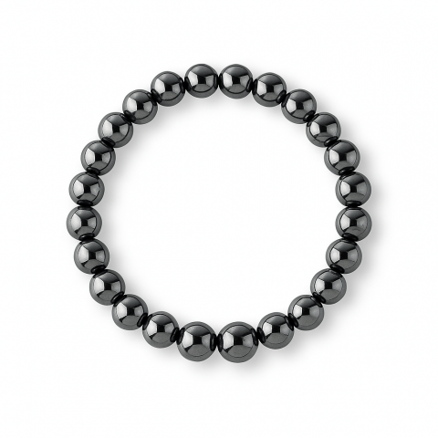 Claritate Mentala si Focus - Bratara cu Hematit 8 mm Impamantare si Focus – Unisex, minimalista, puternica